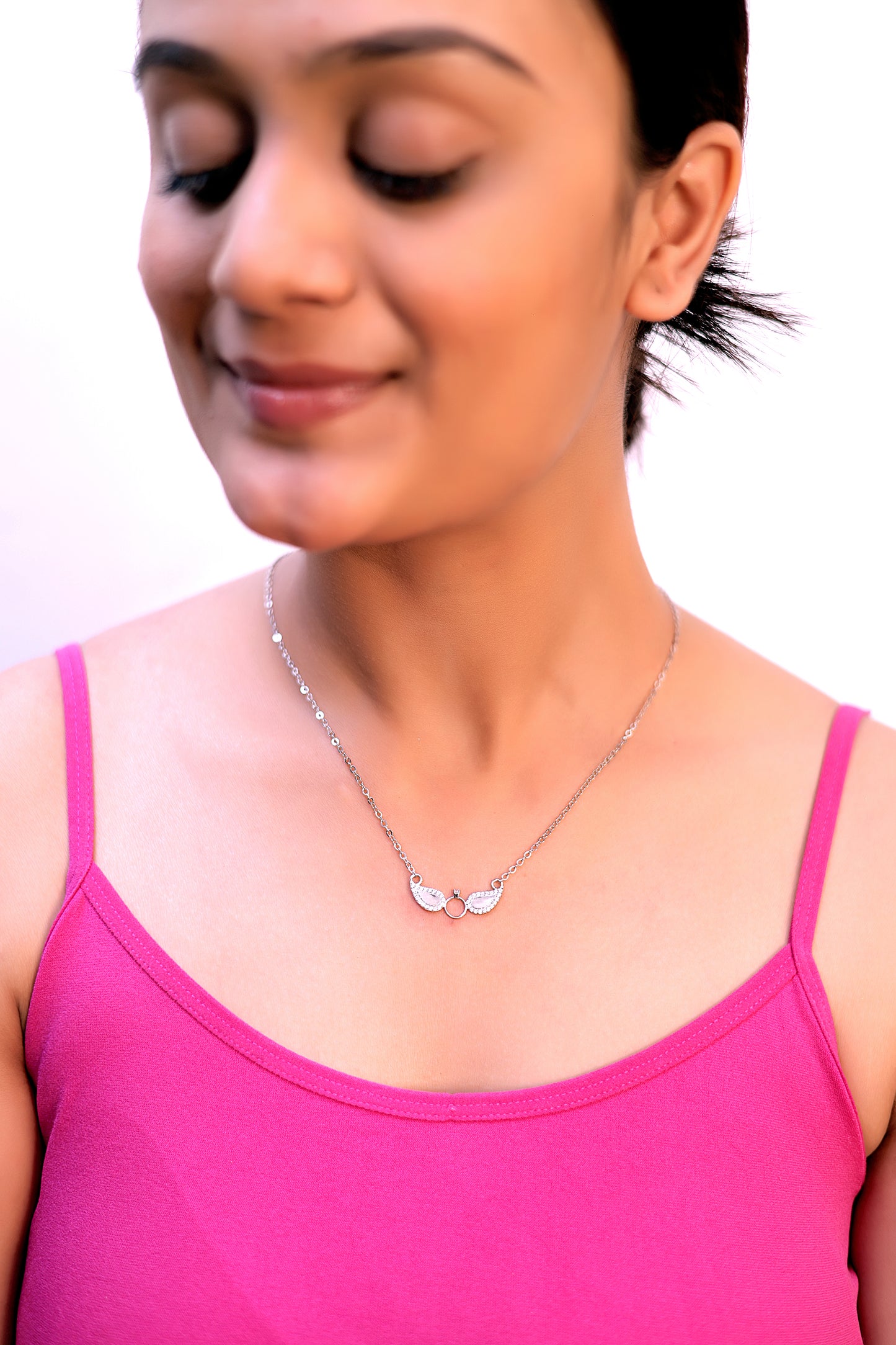 Angelic Wings Diamond Necklace