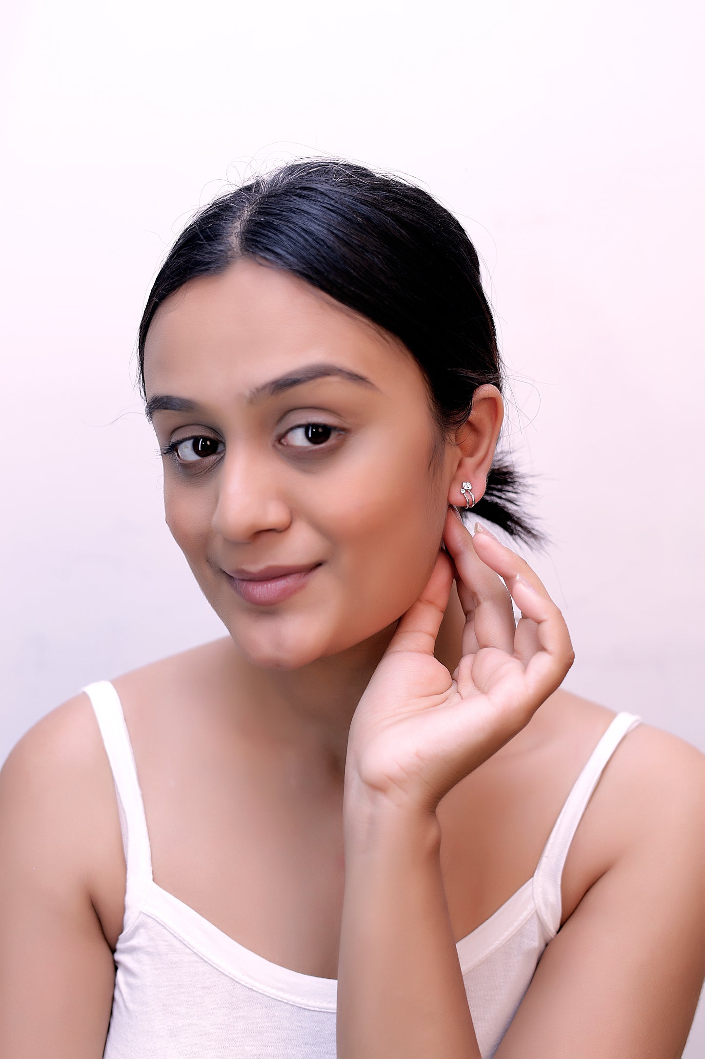 Trendy Rose Stud Earrings
