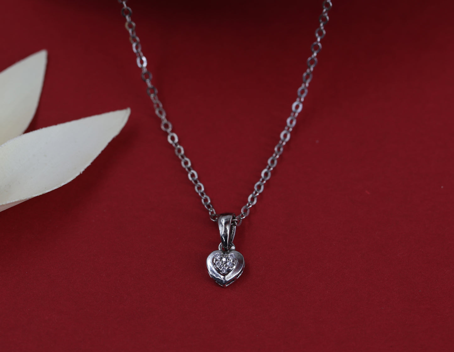 Classic Heart Diamond Necklace