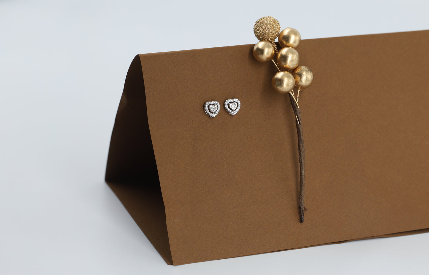 Trendy Heart Stud Earrings