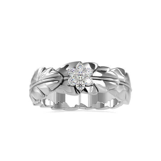 Blossom Leaf Silver Ring