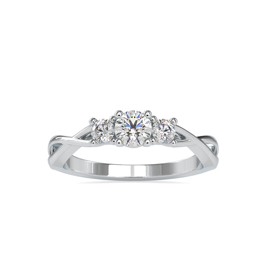 Trinity Embrace Twist Ring