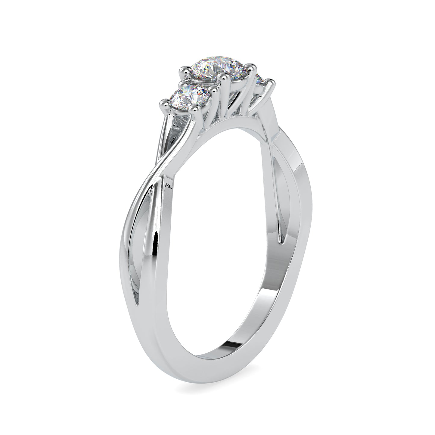 Trinity Embrace Twist Ring