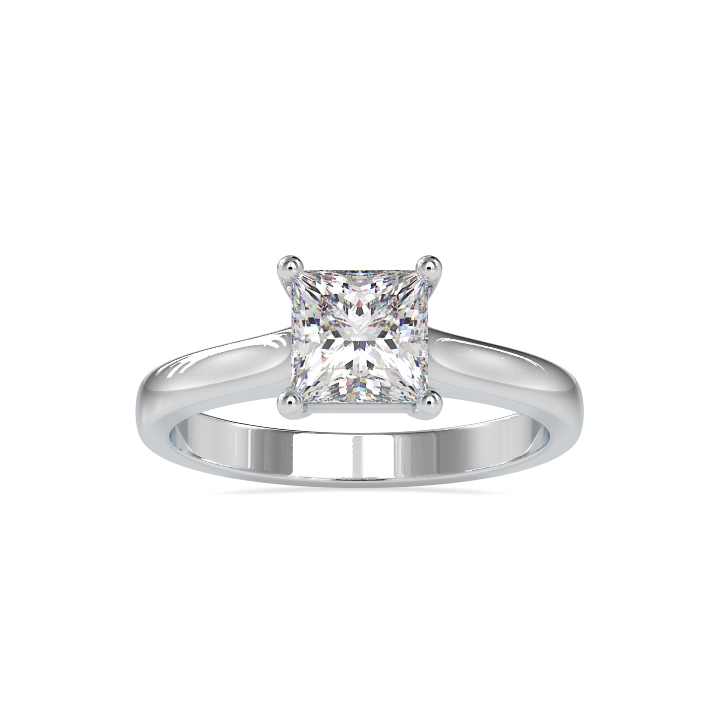 Timeless Princess-Cut Diamond Solitaire Ring