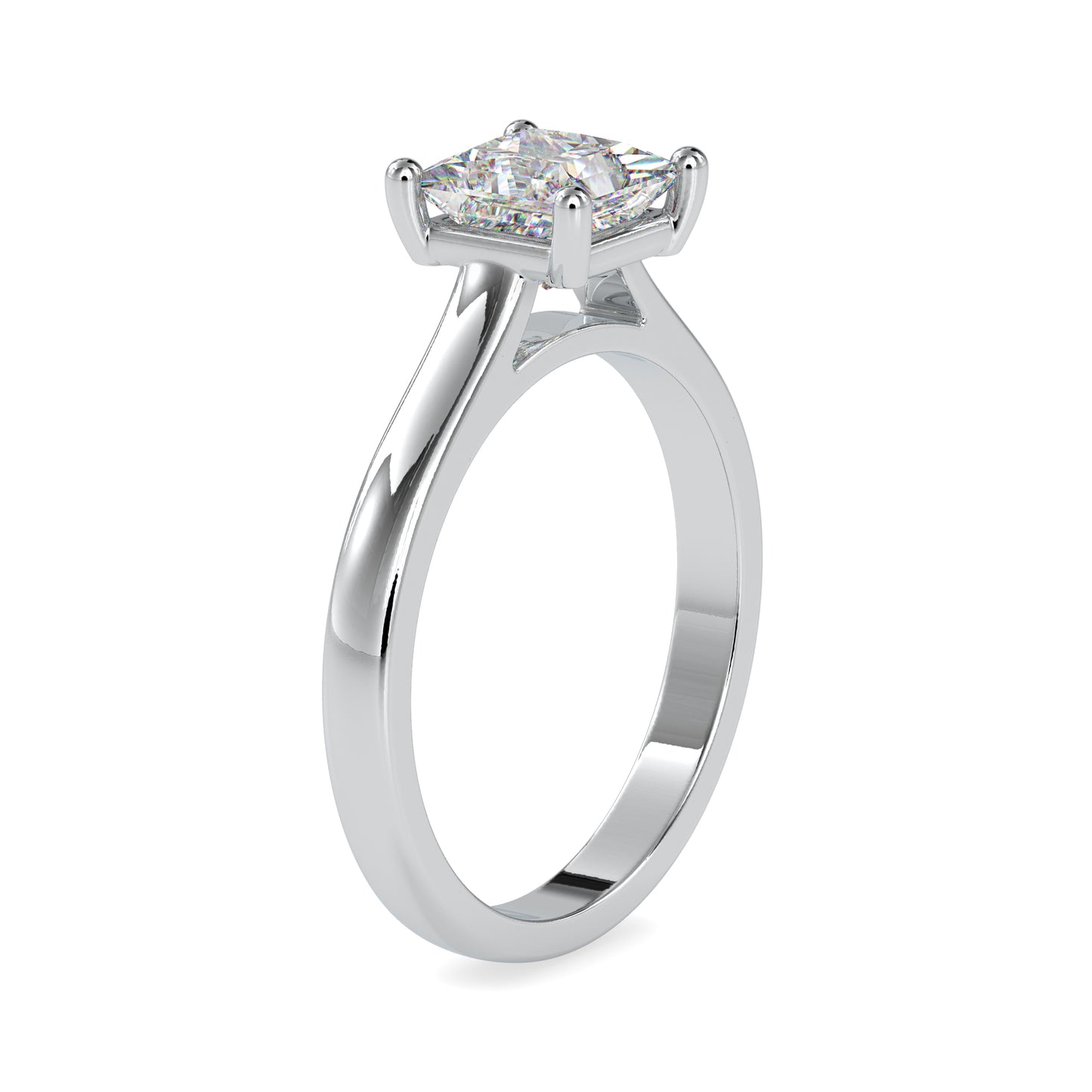 Timeless Princess-Cut Diamond Solitaire Ring