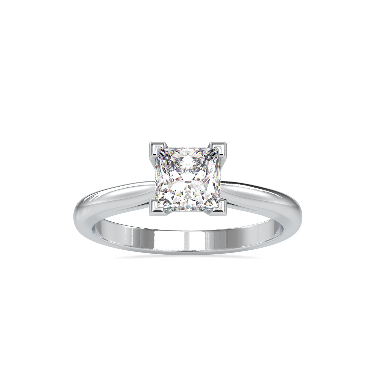 Elegant Princess Solitaire Ring