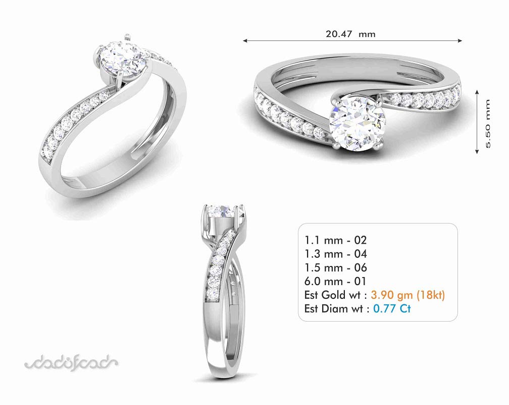 Twist of Brilliance Ring