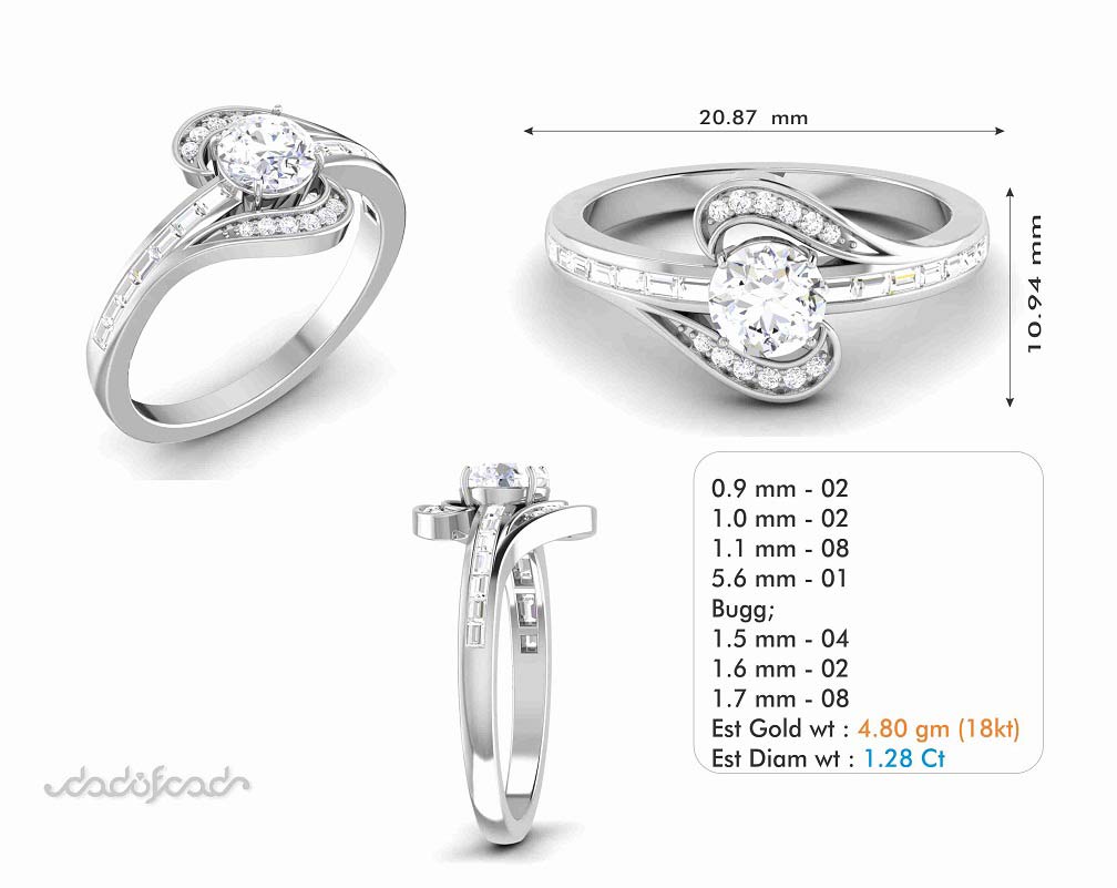 Ethereal Swirl Ring
