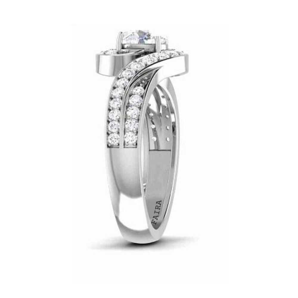 Eternal Swirl Halo Ring