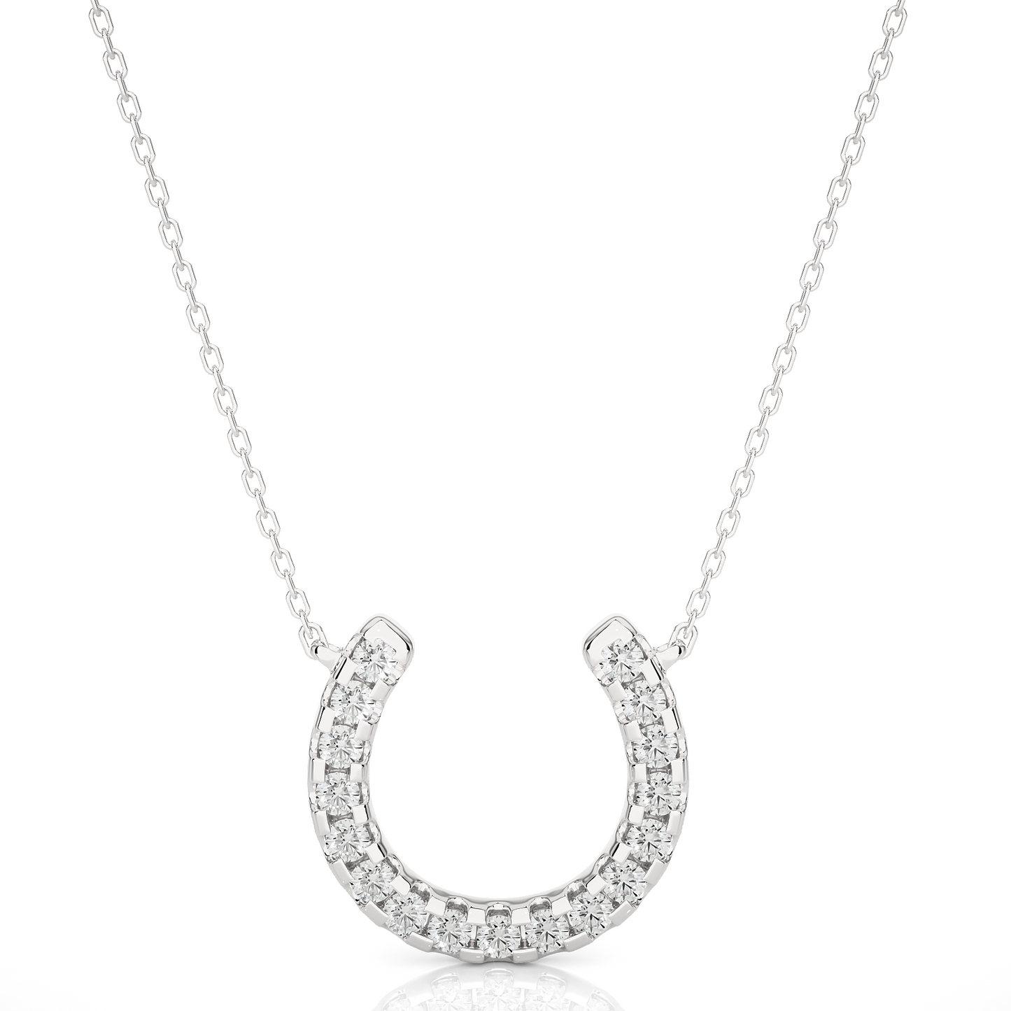 Lucky Horseshoe Diamond Necklace