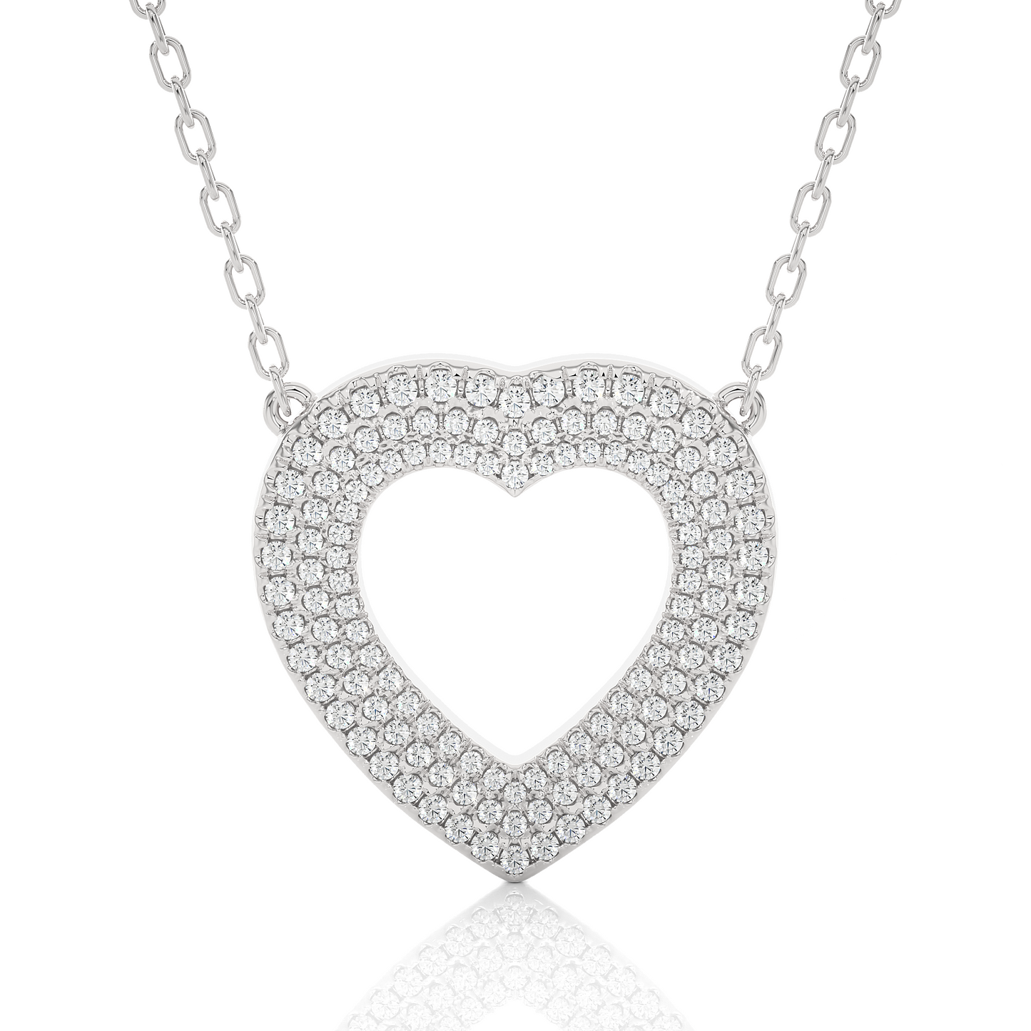 Opulent Heart Diamond Necklace