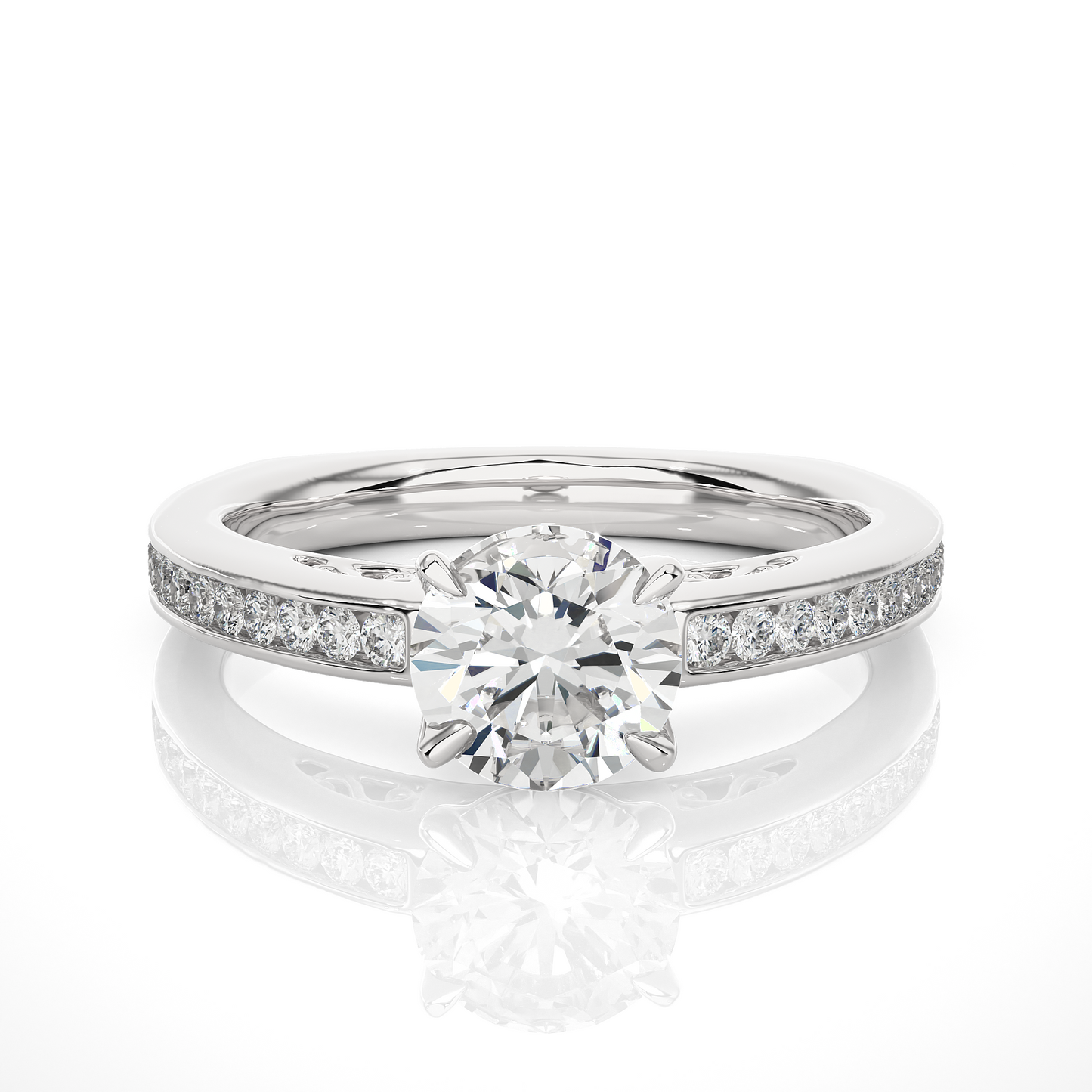 Elegant Diamond Solitaire Ring