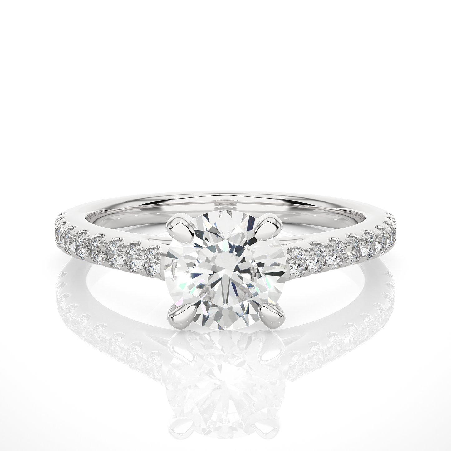 Elegant Diamond Solitaire Ring