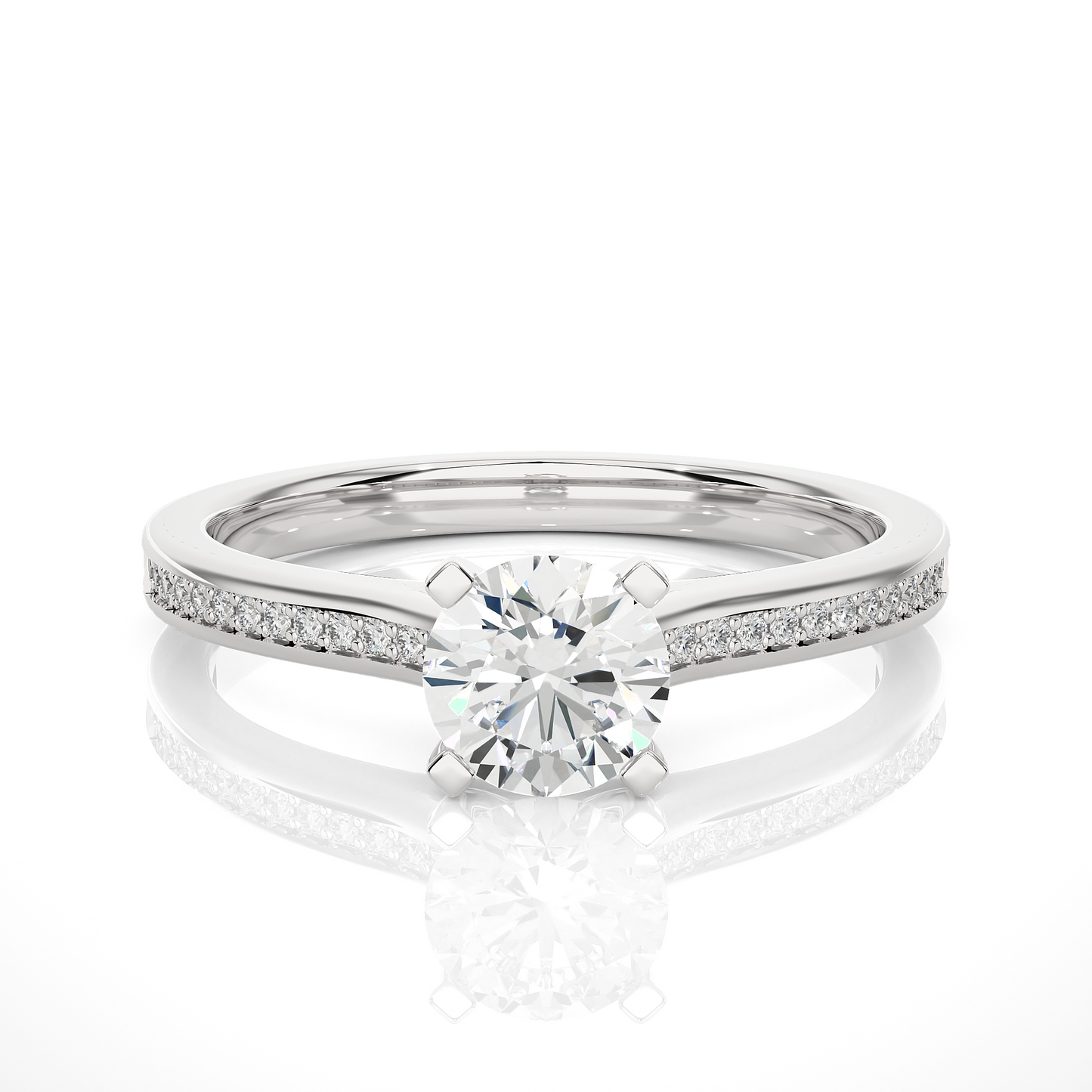 Classic Solitaire Band Ring