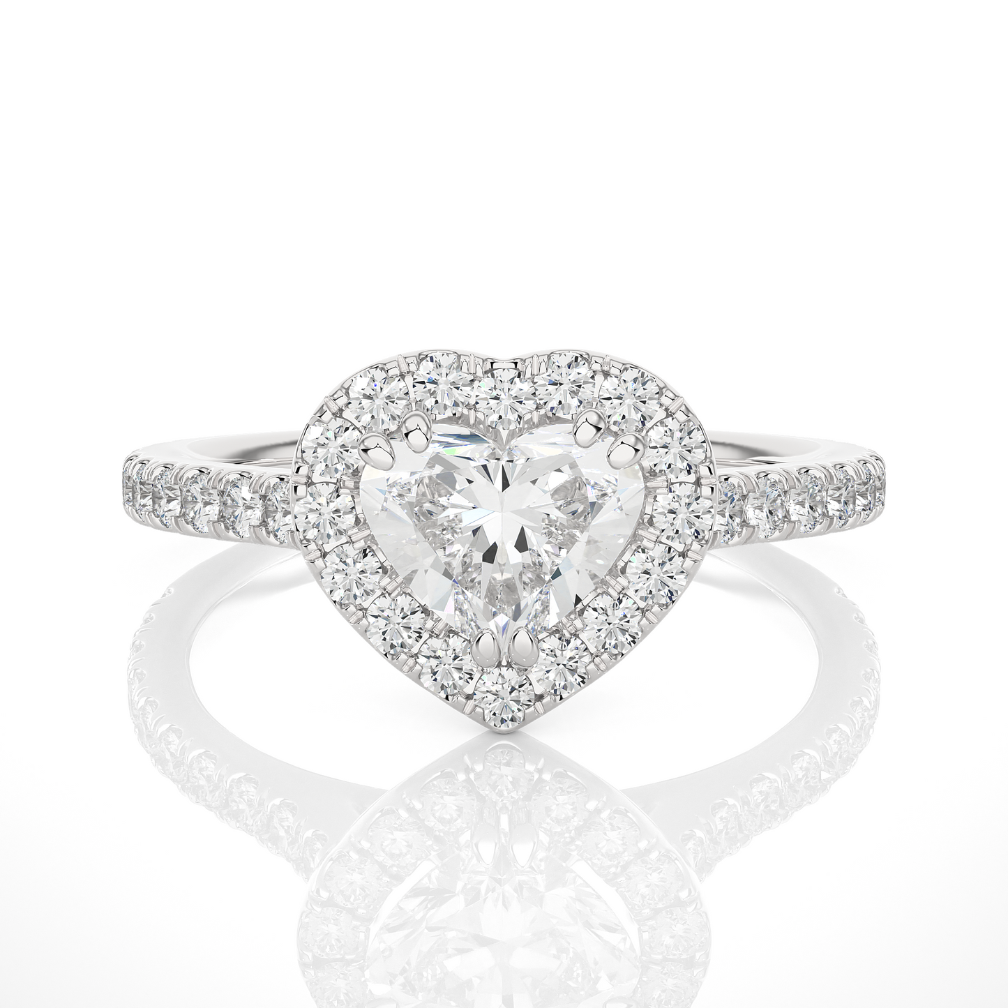 Heart-Shaped Diamond Ring