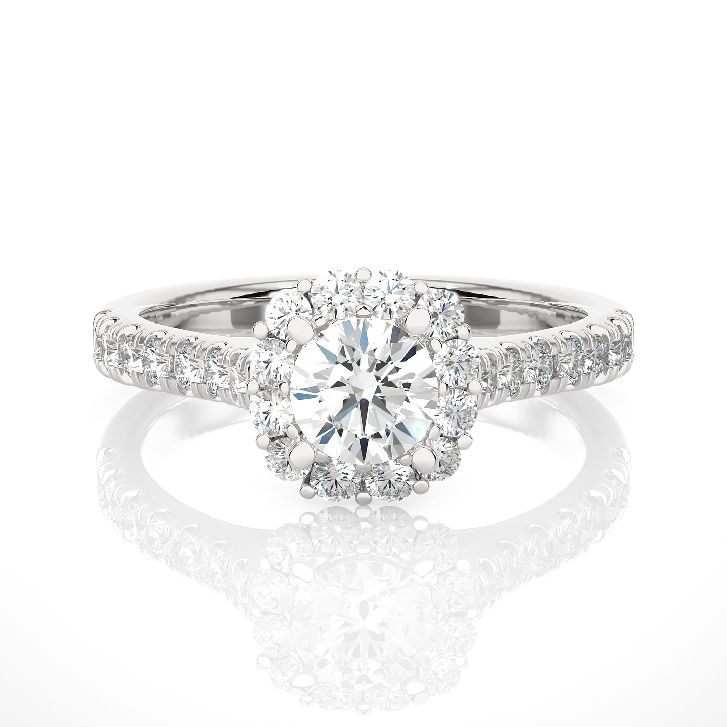 Elegant Round-Cut Diamond Ring