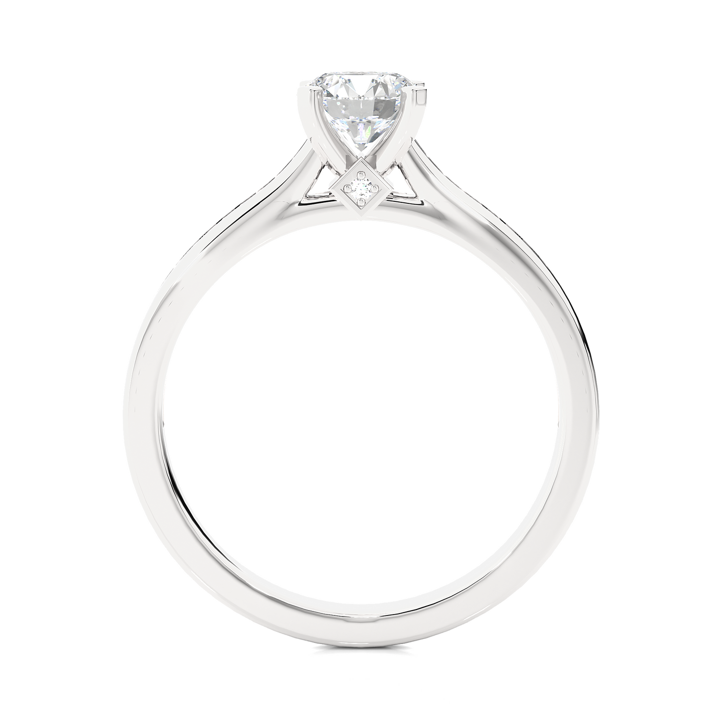 Classic Solitaire Band Ring