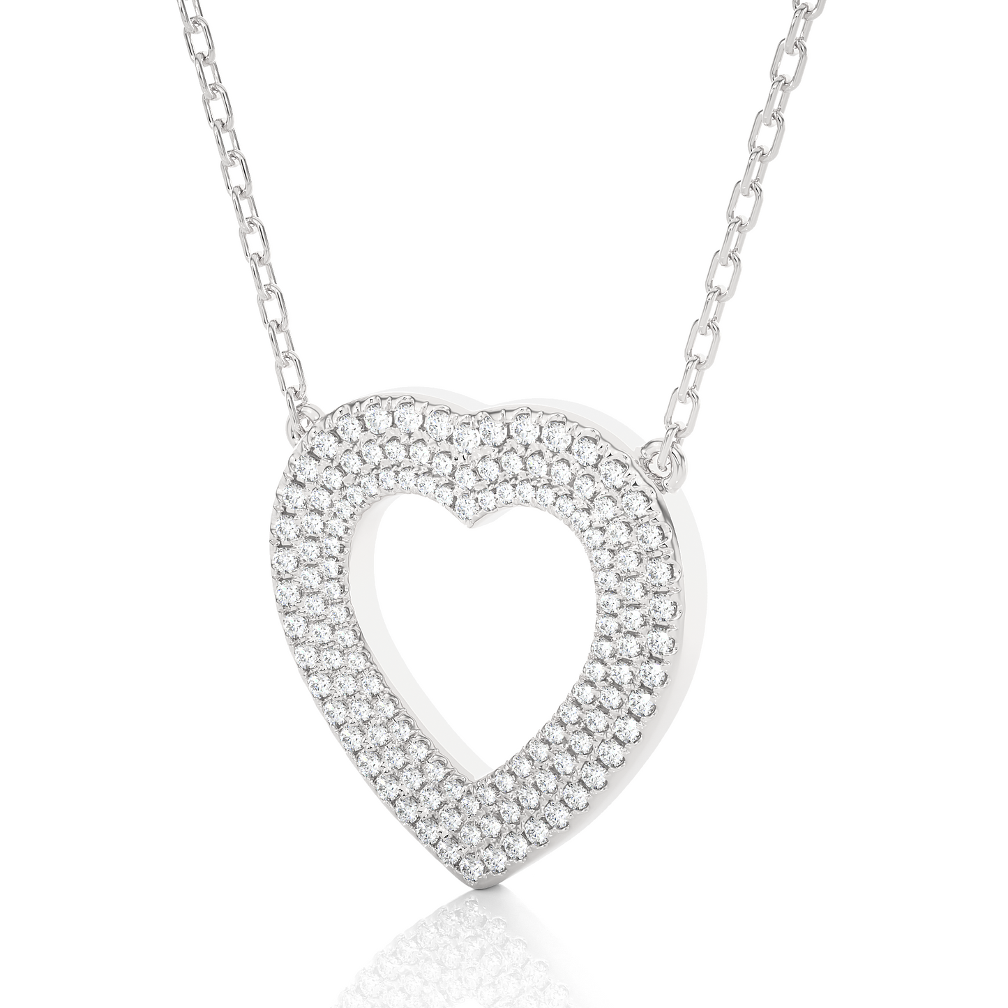 Opulent Heart Diamond Necklace