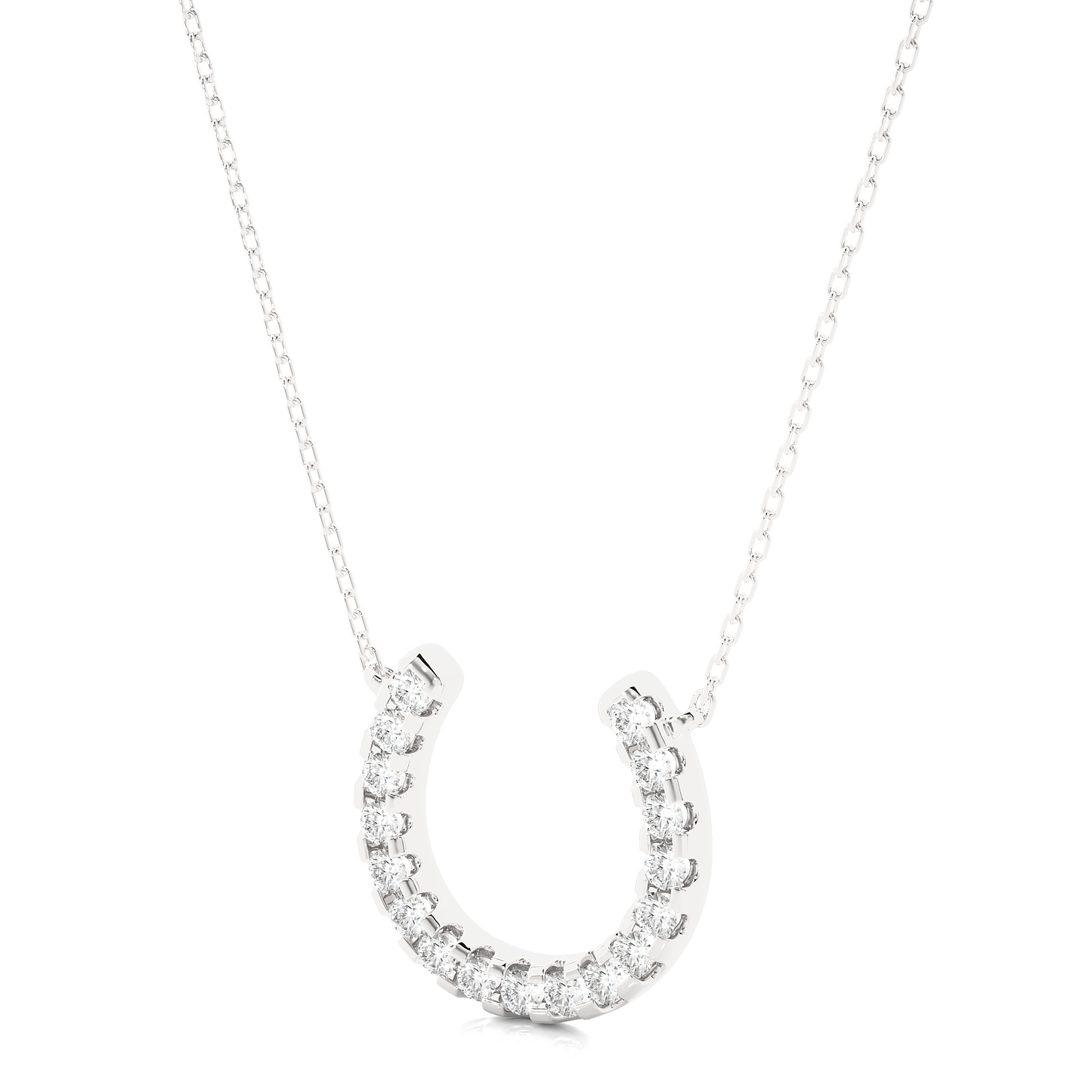 Lucky Horseshoe Diamond Necklace