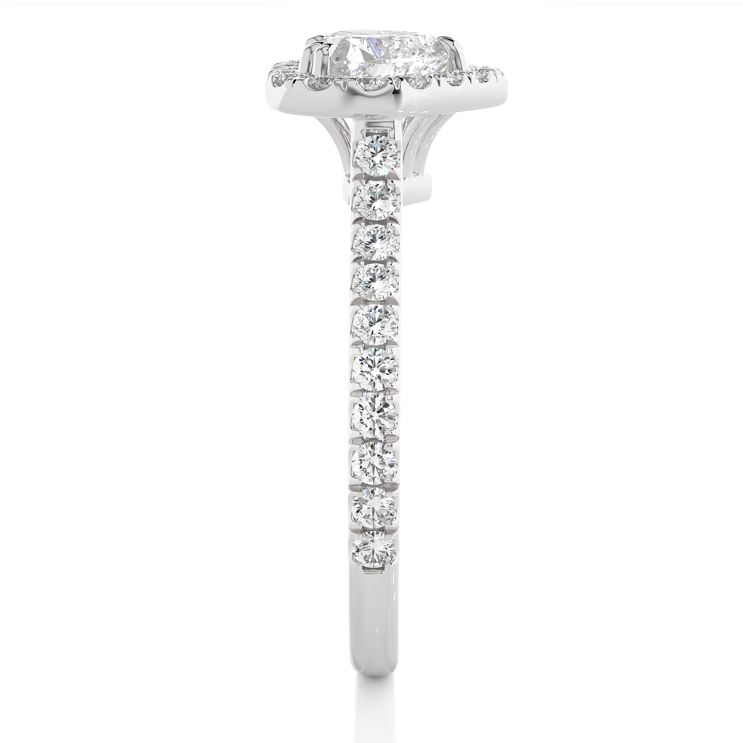 Elegant Heart-Shaped Diamond Ring