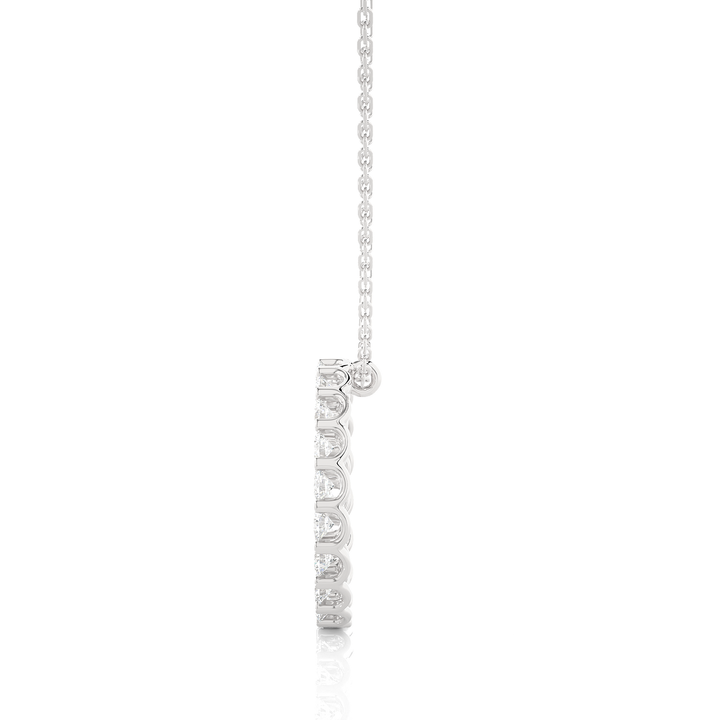 Radiant Circle Diamond Necklace