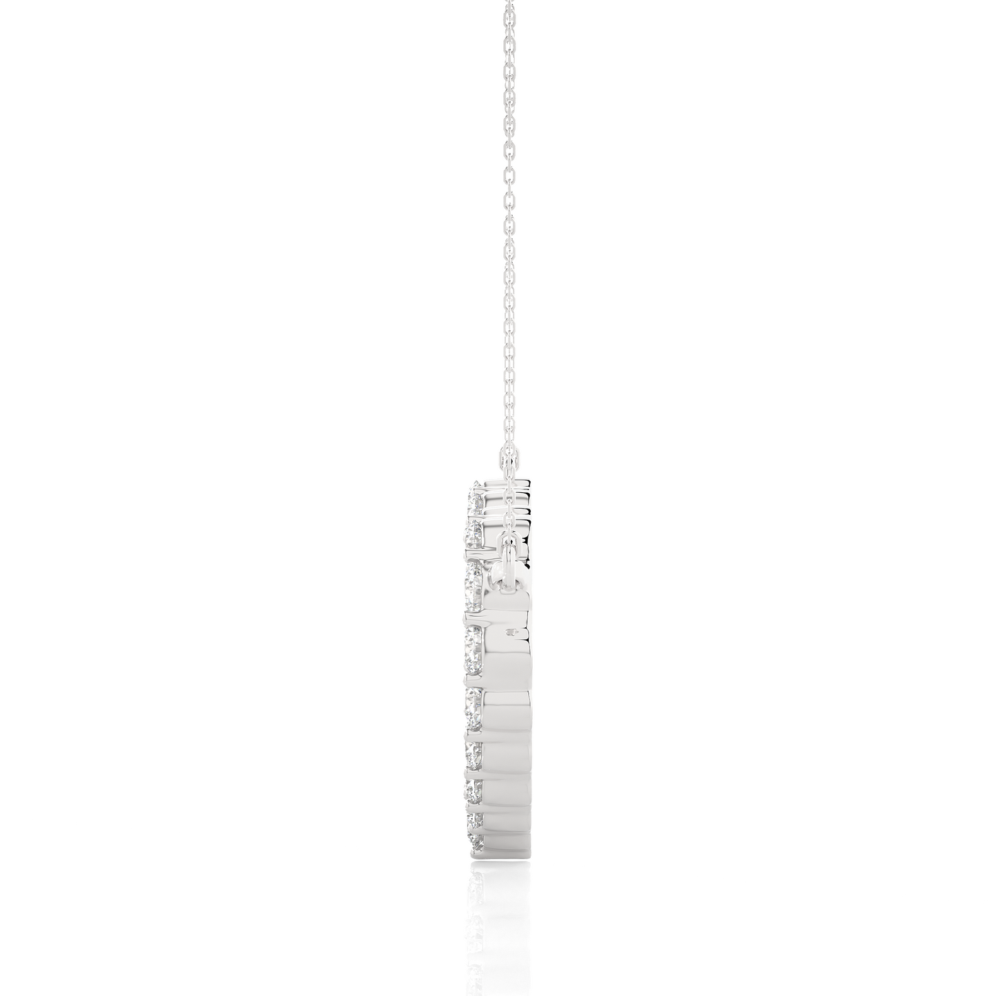 Luminous Heart Halo Necklace