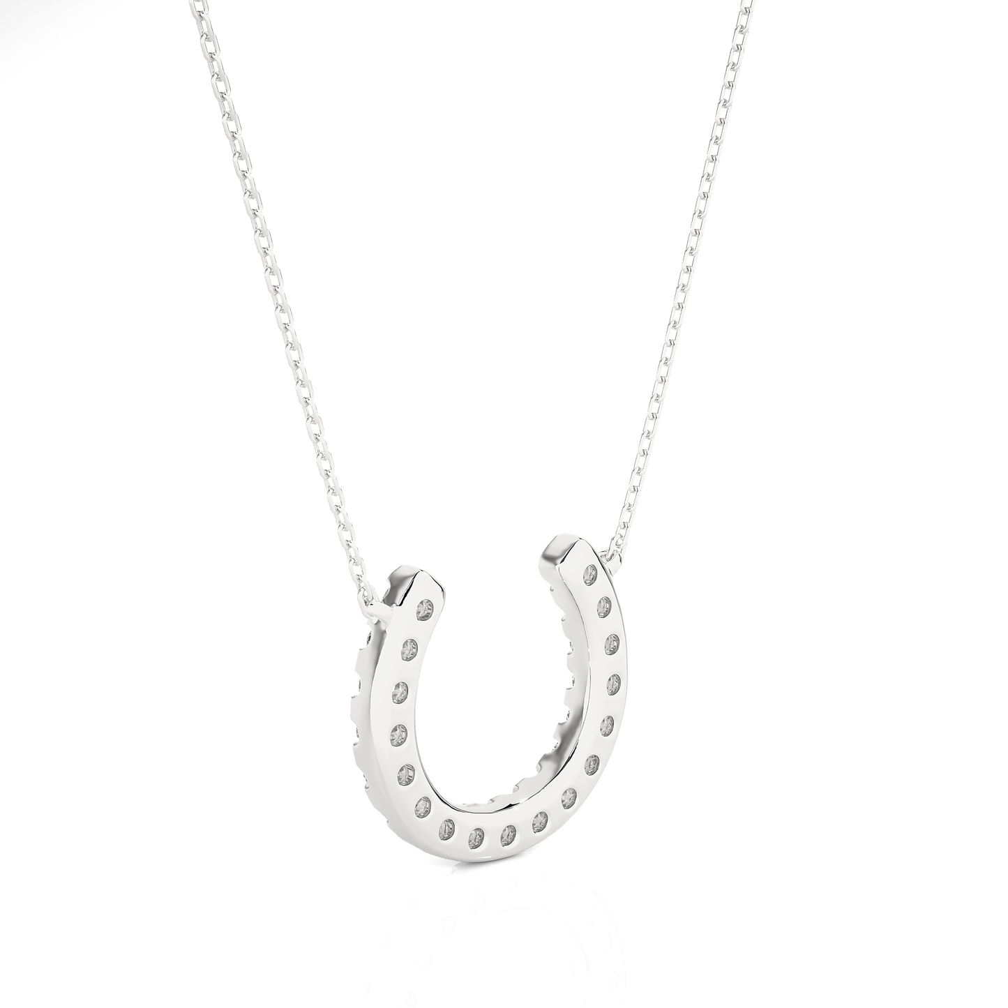 Lucky Horseshoe Diamond Necklace