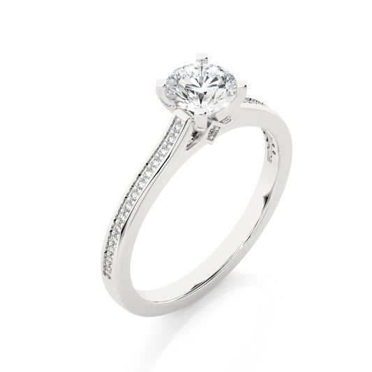 Classic Solitaire Band Ring