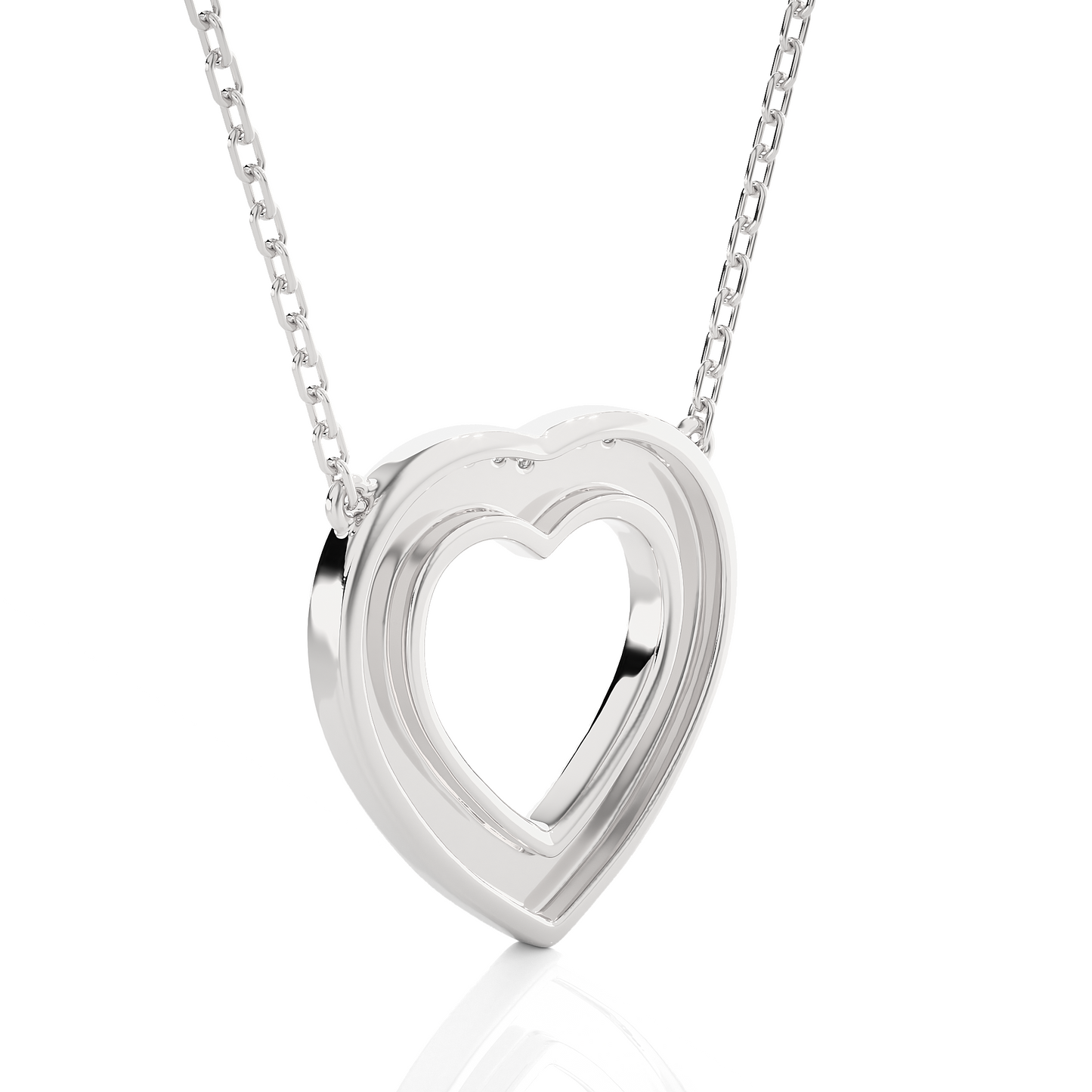 Opulent Heart Diamond Necklace
