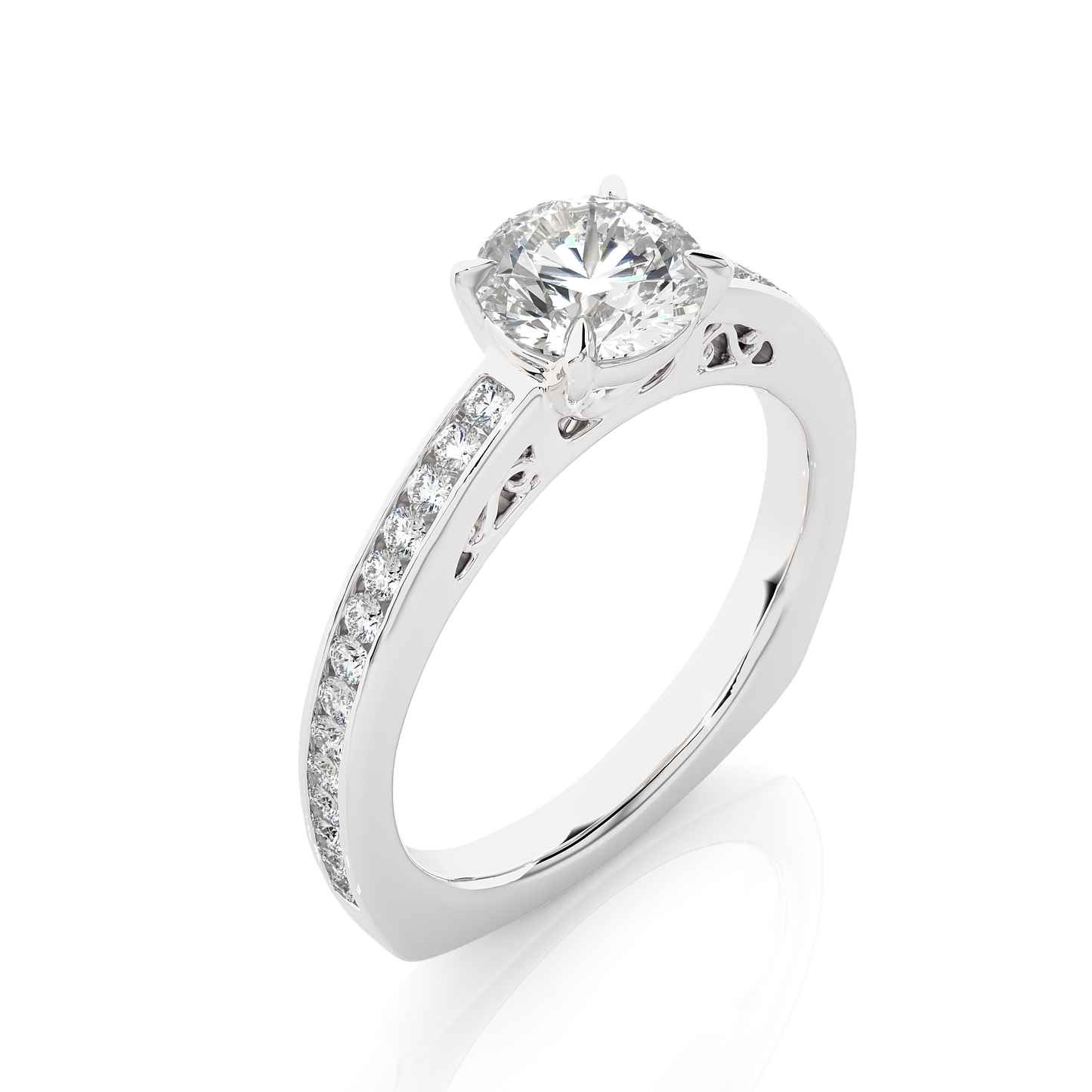 Elegant Diamond Solitaire Ring
