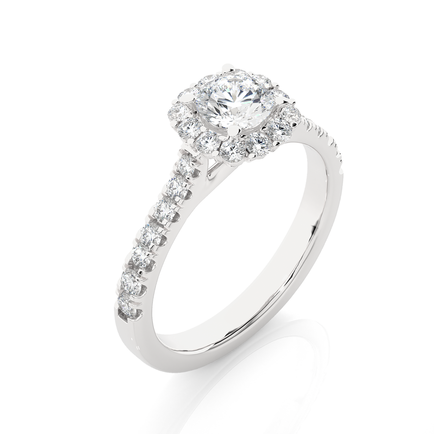 Elegant Round-Cut Diamond Ring