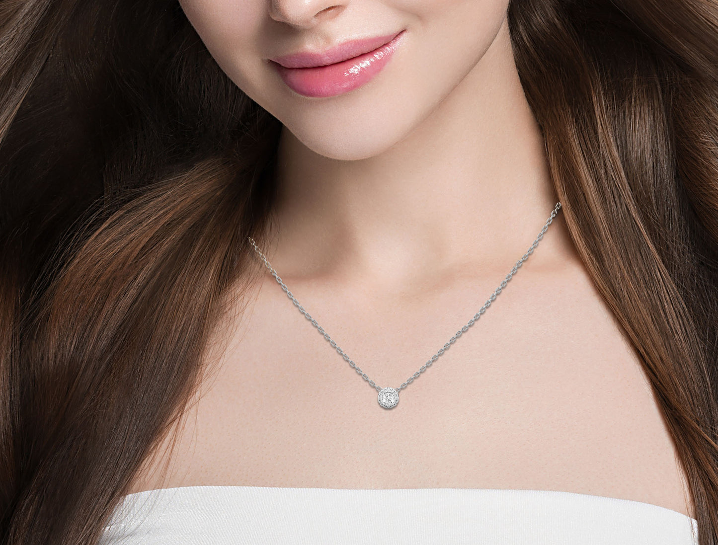 Timeless Round Diamond Necklace