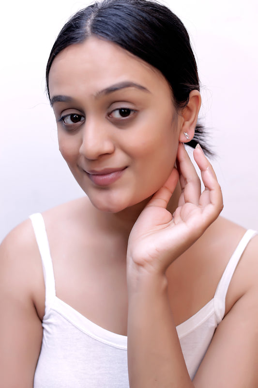 Trendy Cross Stud Earrings