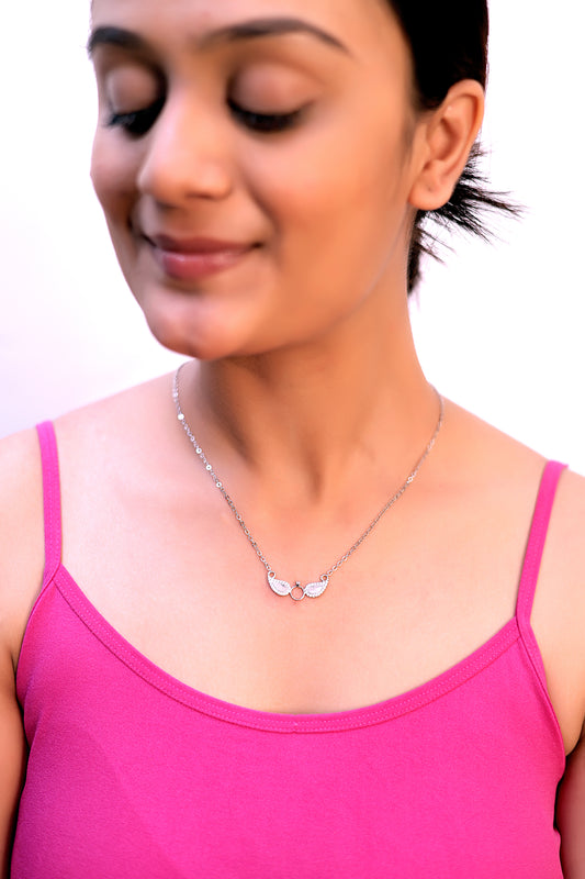 Angelic Wings Diamond Necklace