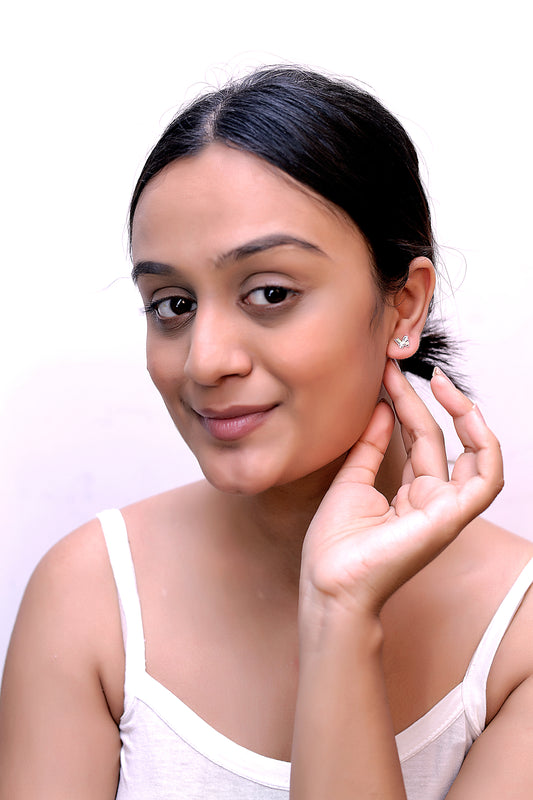 Delicate Butterfly Stud Earrings