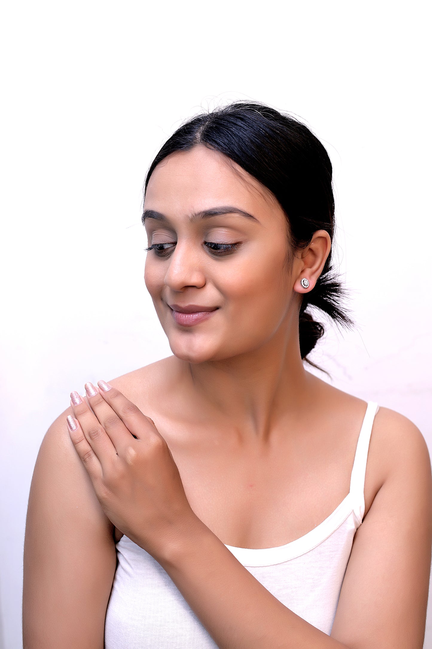 Trendy Oval Stud Earrings