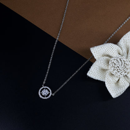 Chic Round Halo Necklace