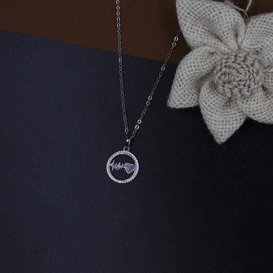 Heartbeat Diamond Necklace