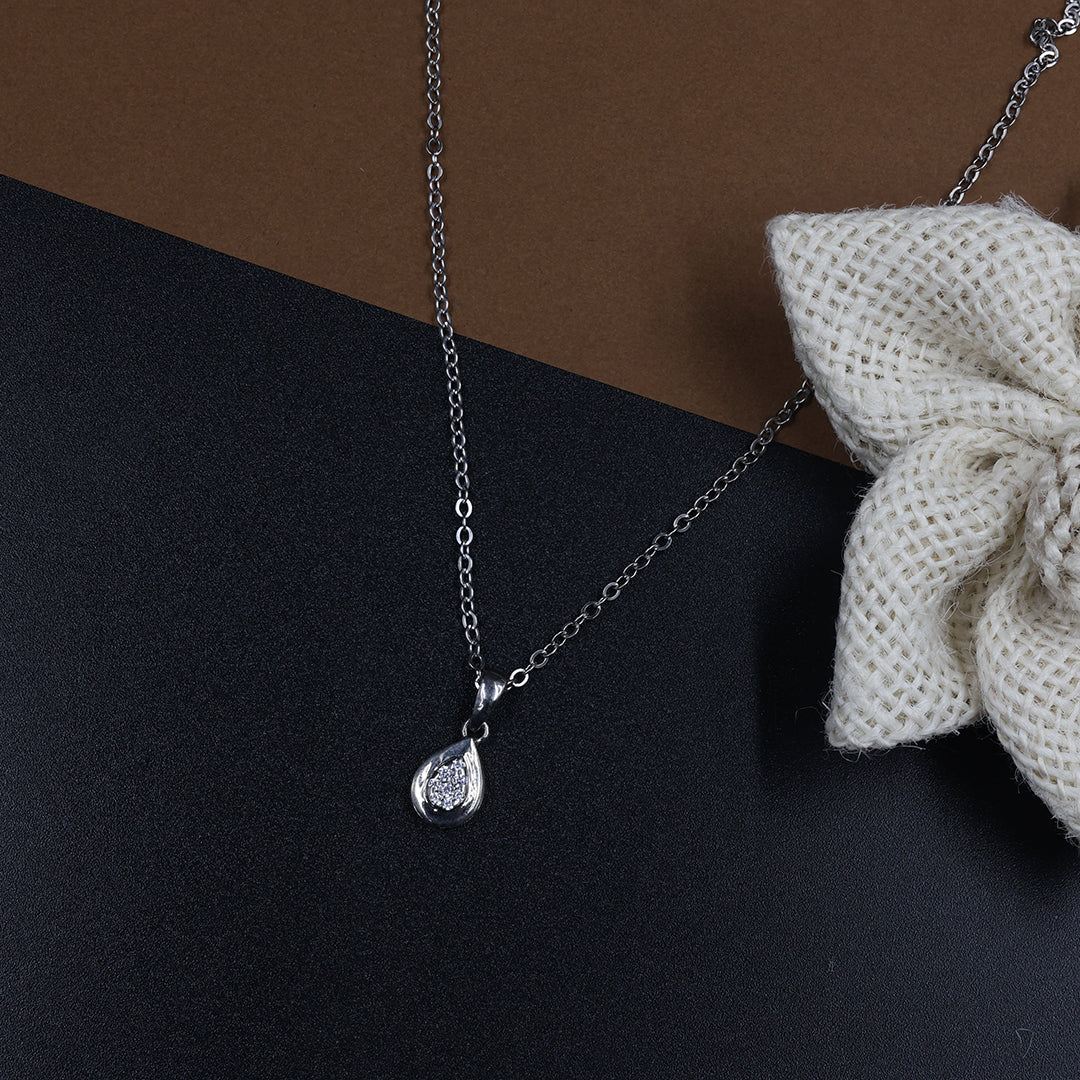Elegant Teardrop Diamond Necklace