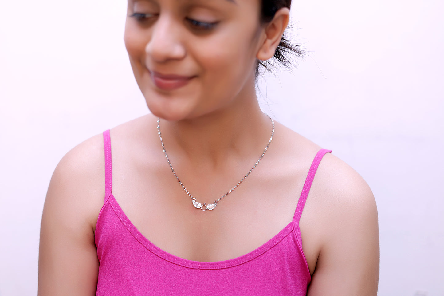 Angelic Wings Diamond Necklace