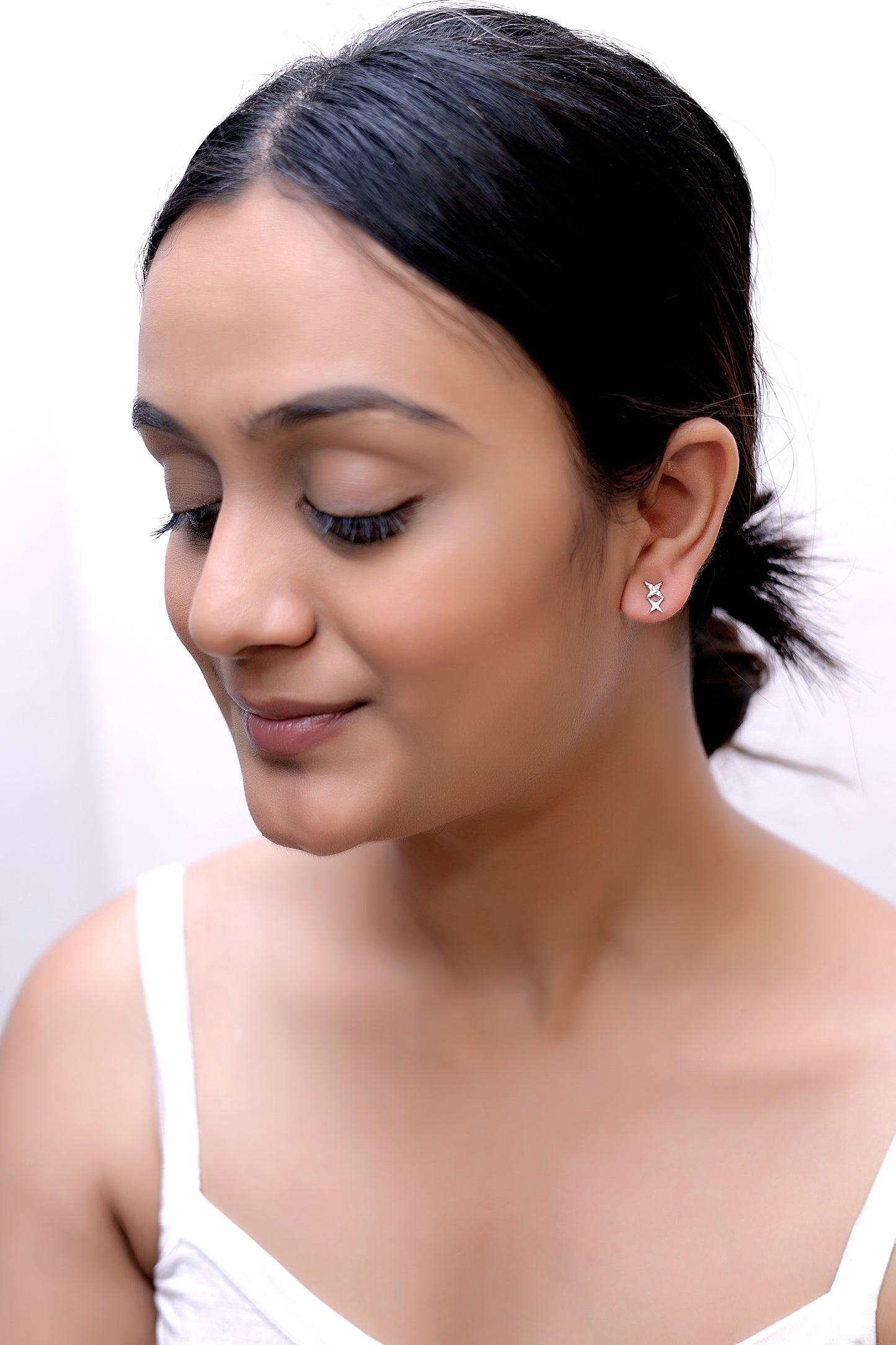Trendy Cross Stud Earrings