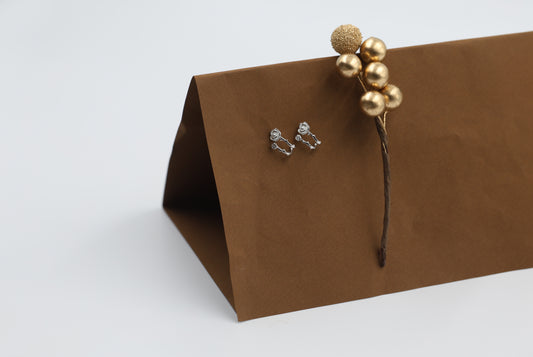 Trendy Rose Stud Earrings