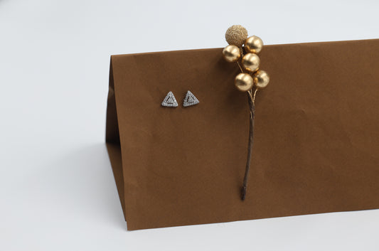 Elegant Triangle Stud Earrings