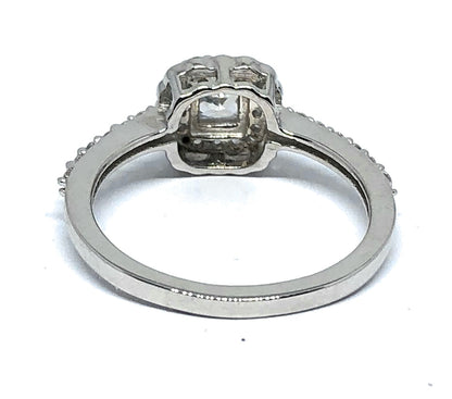 Radiant Princess-Cut Halo Ring