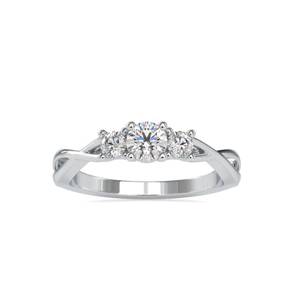 Trinity Embrace Twist Ring