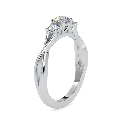 Trinity Embrace Twist Ring