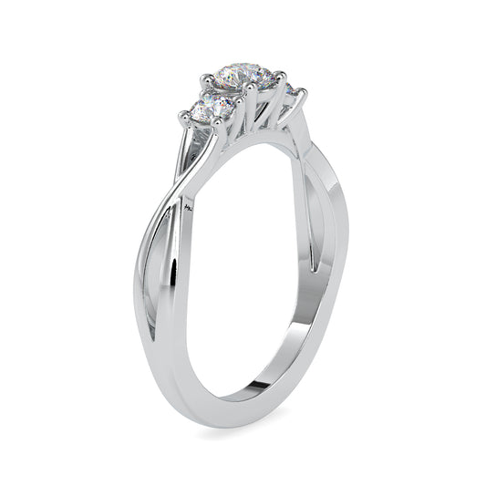 Trinity Embrace Twist Ring