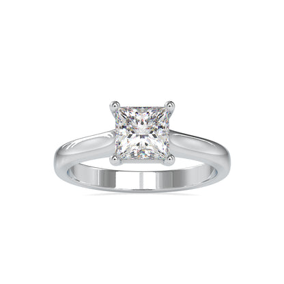 Timeless Princess-Cut Diamond Solitaire Ring