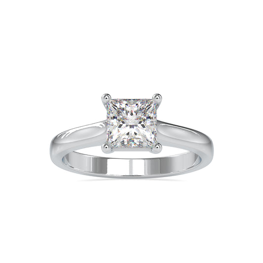 Timeless Princess-Cut Diamond Solitaire Ring
