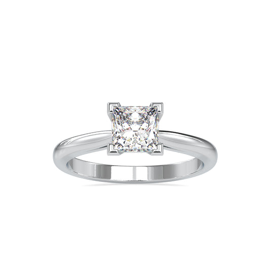 Elegant Princess Solitaire Ring